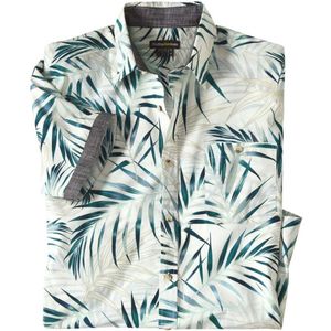 ATLAS FOR MEN - Overhemd Tropic Palm - Heren - Verkrijgbaar in grote maten - 5XL