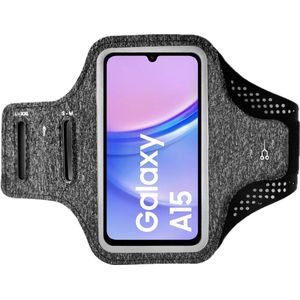 BixB Hardloop Telefoonhouder Geschikt voor Samsung Galaxy A15 - Sportarmband Telefoon - Hardloopband