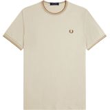 Fred Perry, Heren, Tops, Beige, Maat: M