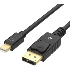 Mini DisplayPort naar DisplayPort Kabel 1,8 m - 4K Ondersteuning, Zwart