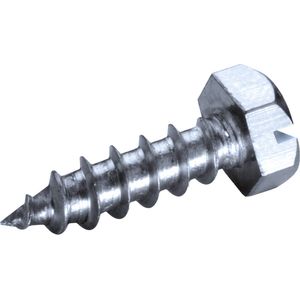 GOEBEL® - 1000 x Zeskant plaatschroeven (Ø x L) 4,8 x 13 mm RVS V2A / A2 (AISI 304/02) GOEBEL zilver GL met Zonder Ring DIN7976 / ISO1479 - Schroeven - 2040148130