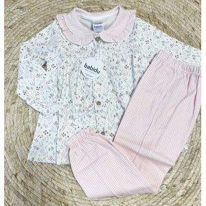 Babidu Pyjama roze/wit | Maat 92