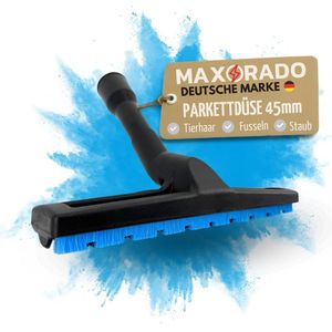 Maxorado Parketmondstuk vloerzuigmond NW45 45mm DN45 - Universeel - geschikt voor Makita 440, 445, 448, 449, Festo, Festool, Kärcher, Fein, Cleancraft stofzuiger – 45 mm borstel