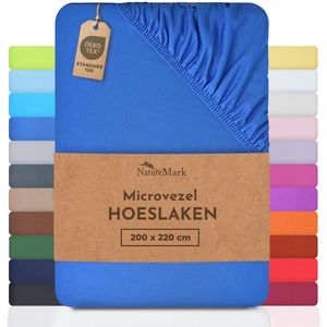 NatureMark - Microvezel Laken - Koningsblauw - 200 x 220 cm
