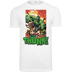 Merchcode The Avengers - Explosion Heren T-shirt - XS - Wit