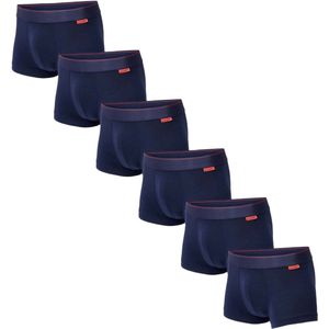 Undiemeister Korte Boxershort Heren - Storm Cloud (Blauw) - 6-Pack - Mellowood Tencel - Ademend, Anti-Bacterieel & Naadloos Ondergoed - Premium Onderbroeken Heren - Maat S
