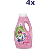 4x Dreft Liquid - 22sc990ml - wol & zijde wasmiddel