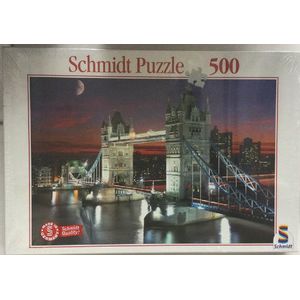 Legpuzzel - 500 Stukjes -Tower Bridge Londen - Schmidt Puzzel