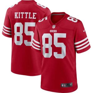 Nike San Francisco 49ers Home Game Jersey - Maat XL - Kittle 85 - Rood - NFL - American Football Shirt - Football Jersey Heren