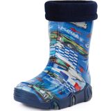 Ladeheid Kinderen Meisjes Jongens Rubberen Laarzen Swk 05 (Blauw Auto, 21/22 EU)