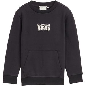 TOM TAILOR - Sweatshirt - Donkergrijs - Ronde Hals - Lange Mouw