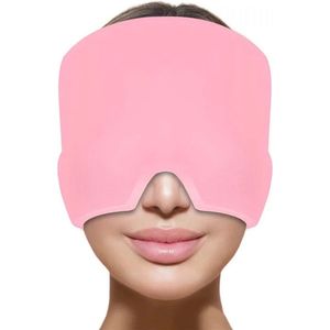 Migraine Muts - Migraine Masker - Hoofdpijn Masker - Coldpack - Roze - Migraine Cap - Hoofdpijn muts