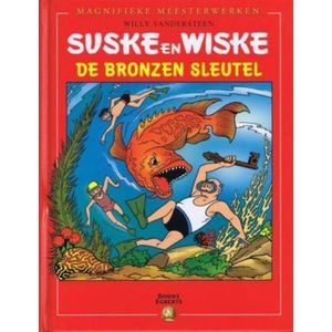 stripboek Suske en Wiske - De bronzen sleutel (Douwe Egberts) HC Magnifieke Meesterwerken