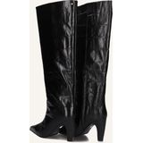 Bronx - Low-Jadey - Hoge Laarzen - Zwart - Krokodillenprint