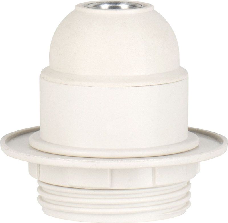 Lampfitting - Wit - Kunststof - Geschikt voor E27 lampen