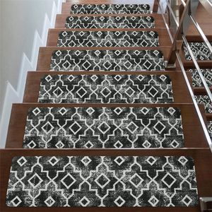 26x80CM Tapijt Traptreden - 15 Pack - Antislip Trapmatten - Verwijderbaar Traptapijt - Vuilafstotende Binnen Stapmatten - Waterabsorberende Snel Drogende Vloermatten - Veilig voor Kinderen, Ouderen en Huisdieren