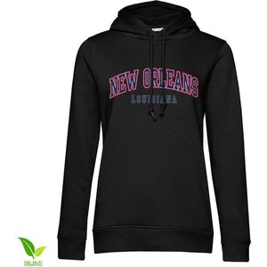 New Orleans Louisiana Girls Hoodie Damen Black-L