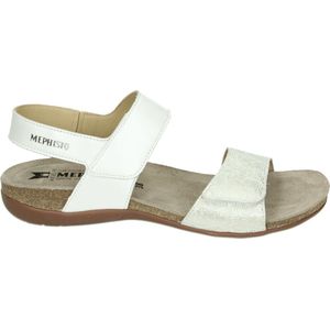 Mephisto - AGAVE PERLKID - Platte Sandalen - Wit/beige - Dames Sandalen