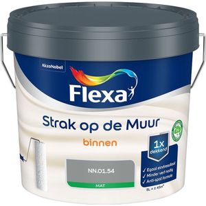 Flexa - Strak op de Muur Binnen Muurverf Mat - NN.01.54 - Mengverf - 5 Liter