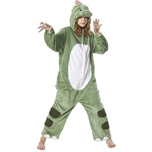 Dierenkostuum Onesie voor Volwassenen - Zachte Fleece Pyjama Unisex voor Vrouwen en Mannen - Perfect voor Carnaval, Kerst en Halloween