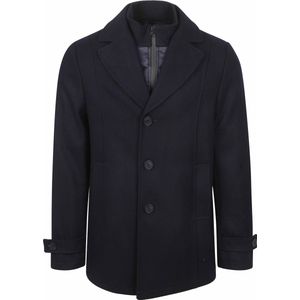 Steppin' Out Caban Coat Wol Navy - Maat 46 - Heren - Mantels