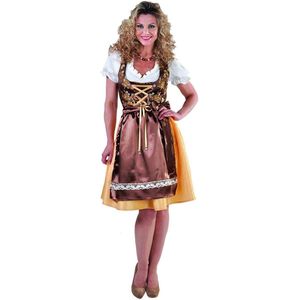 Luxe dirndl met blouse en schort | Oktoberfestkleding dames maat XS (32/34)