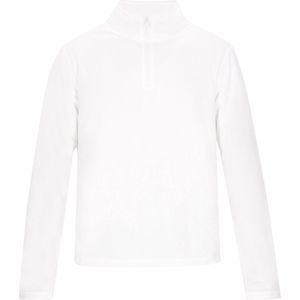 Mo - Fleece Trui - Zwart - Hoge Kraag - Halve Ritssluiting