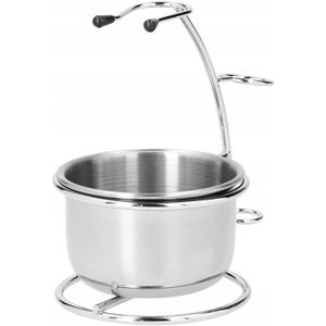 Scheerset: Scheerkwast, Scheerkom, Houder & Scheermes