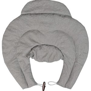 Kersenpitkussen voor nek met lus en opstaande kraag – Verwarmend en verkoelend – 100% katoen