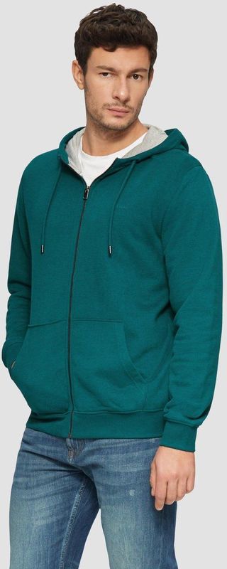 Sweatvest - Capuchon - Sweatstof - Effen - Lange Mouw