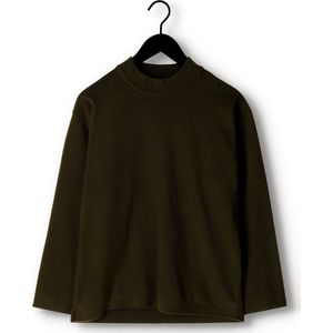 Another Label Luktar Knitted Pull L/s Truien & vesten Dames - Sweater - Hoodie - Vest- Donkergroen - Maat XS/S