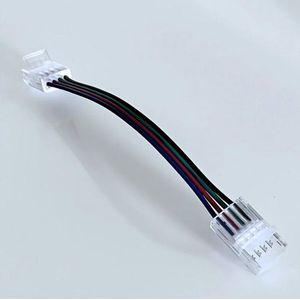 Dubbele Connector voor RGB LED Strip 10mm IP44 - Kunststof - SILUMEN
