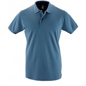 SOLS Heren Perfect Pique Korte Mouw Poloshirt (Leisteenblauw)