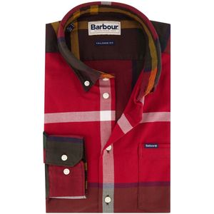 Barbour - Tailored Fit - Casual Overhemd - Rood Geruit
