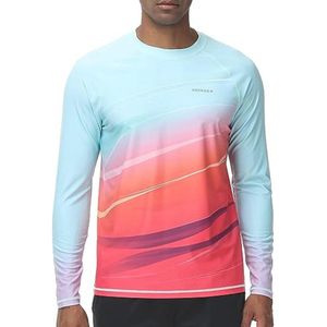 Heren Zwemshirt UPF 50+ Rash Guard Lange Mouw Sneldrogend