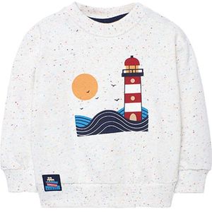 Boboli Fleece Sweatshirt Wit 6 Years Jongens