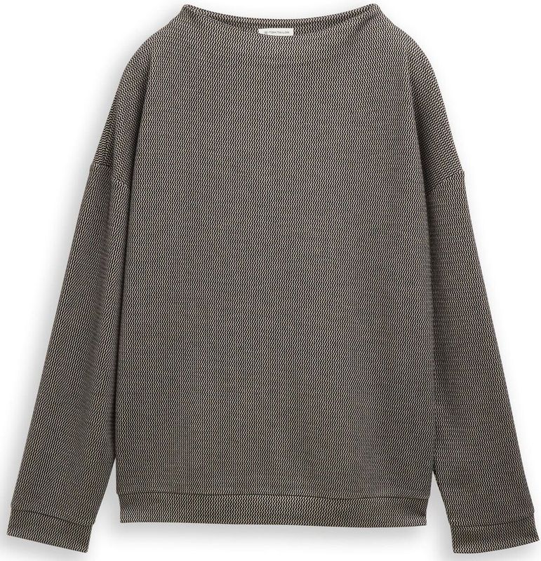 Tom Tailor Loose fit sweatshirt met opstaande kraag