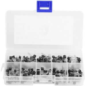 200 stuks 10 waarden NPN PNP Power multifunctionele transistors assortiment kit TO-92 BC327-BC558 herbruikbare verpakking