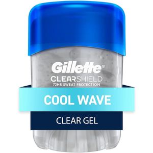 Gillette - Clear Gel Deodorant voor Mannen – 72u Bescherming – Cool Wave – Antizweet & Frisse Geur - 14g