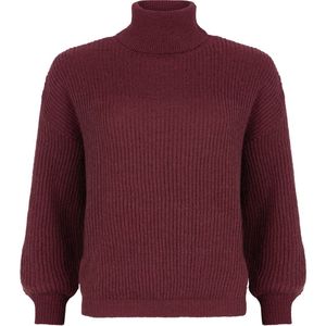 Ydence - Sweater Karlijn - Wine Red - maat L