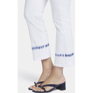 NYDJ Marilyn Straight Ankle Jeans Wit Tie Dye Gekleurde Denim | Wave Tie Dye