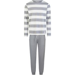 Phil & Co Heren Pyjama Set Lang Grijs - Maat M