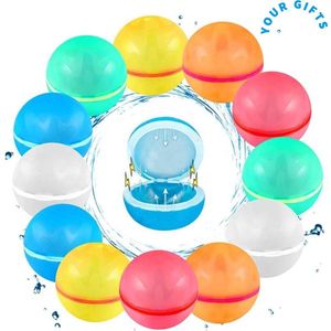 Herbruikbare waterballonnen zelfsluitend 6x - waterspeelgoed voor jongens en meisjes en kinderen - voor buiten - voor in het zwembad - duikspeelgoed - tiktok - herbruikbare waterballon - 6 stuks