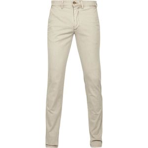 Suitable - Chino Sartre Oxford Sand - Slim-fit - Chino Heren maat 56
