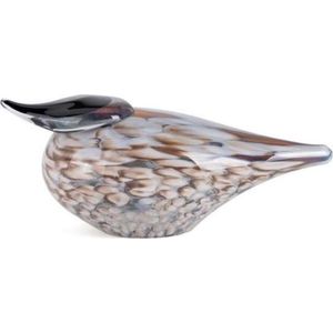 Design beeld Duck - Fidrio HAZEL - glas, mondgeblazen - hoogte 30 cm