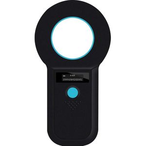 Microchipscanner gegevensopslag huisdier 1342 kHz-125 kHz ISO11784-85 FDX-B-EMID RFID 128 sets microchiplezer zwart