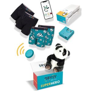 Dryly Plaswekker tegen Bedplassen voor Jongens - Zindelijkheidstraining Kind - Zender met Trilfunctie - Hero Pakket - Maat 98-104 - Incl. App