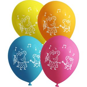 FUNIDELIA 8 Ballonnen - Peppa Pig Verjaardag versiering voor meisjes - Roze