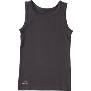 Little Label - tank top - anthracite - maat: 92 - bio-katoen