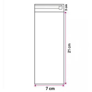 Cellofaan zakjes ● 7x21 cm ● met plakstrip ""MULTIPLAZA"" ● 25 stuks ● verpakkingmateriaal - hersluitbaar - cadeauverpakking - verkoopverpakking - traktatie - feest - verjaardag- sieraden - ordenen - hobby